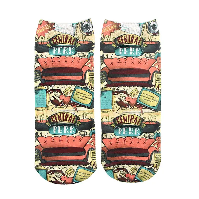 Socks Breathable And Sweat absorbing Anti odour Jane Creative Cartoon Yz3392 - Shop at LoveMi