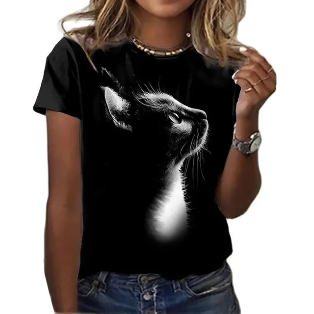 Fashion Women Shirt 3d Cat Print Maof13 - Shop at LoveMi