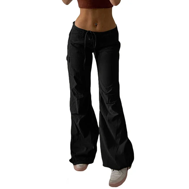 Tooling Straight Trousers Vintage Drawcord Black1 - Shop at LoveMi