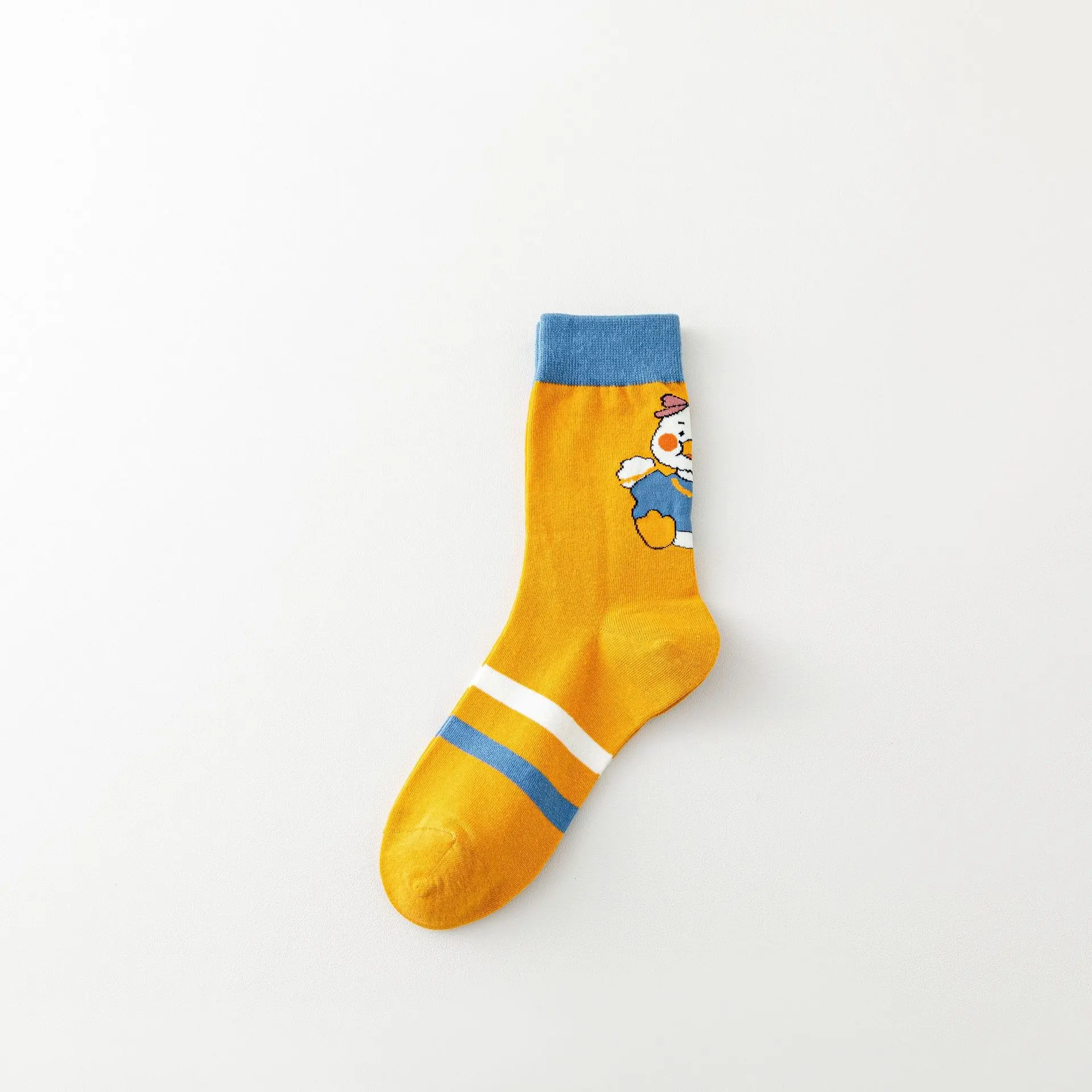 New Cartoon Duck Socks For Fall - Yellow