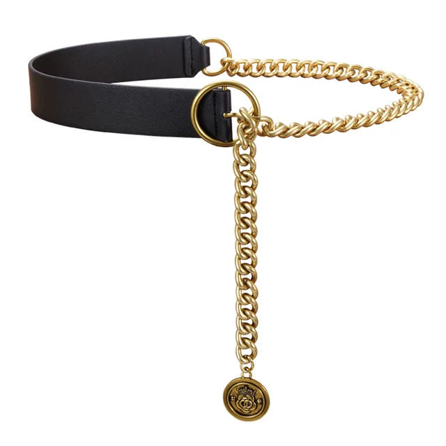 Women's Fashionable And Versatile Decorative Waist Chain Black - Shop at LoveMi