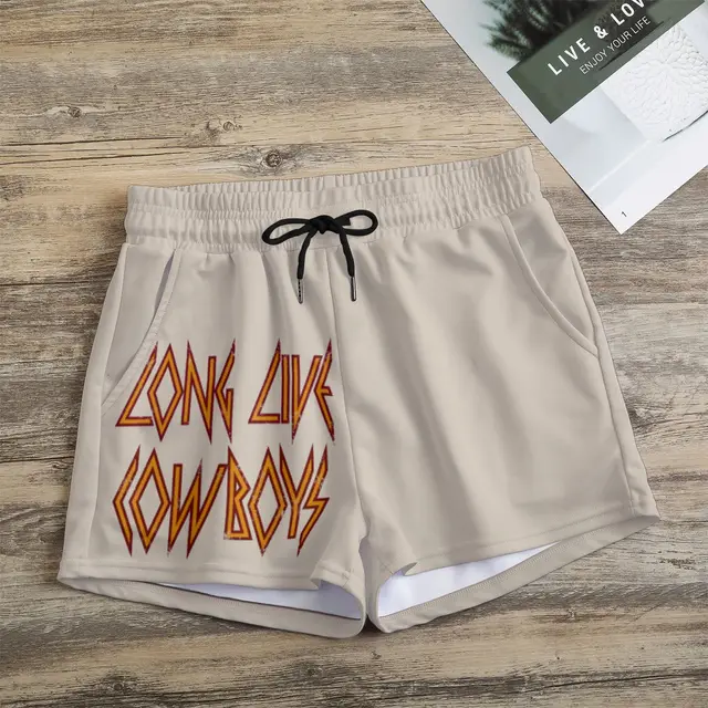 Casual Shorts With Printed Pockets On Both Sides Picture Color - Shop at LoveMi