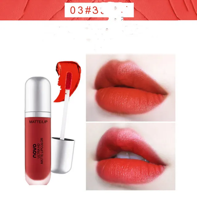 NOVO Cream Ice Cream Velvet Matte Lip Lacquer Female Student 3 Rotten Tomato - Shop at LoveMi