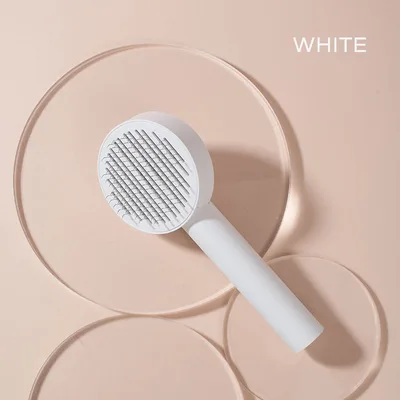 Pet Cat Comb Hair Brush For Floating Hair Cleaner Large White - Shop at LoveMi