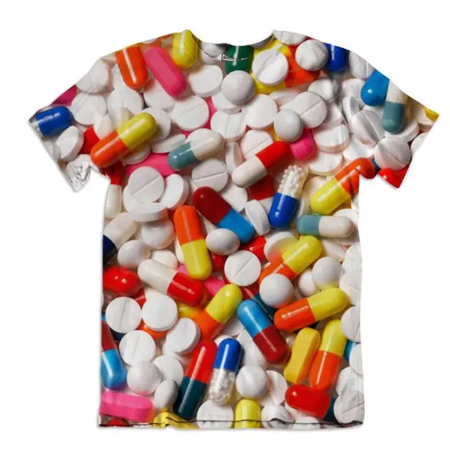 3D Digital Printing Short Sleeve Top Fashion T shirt White - Shop at LoveMi