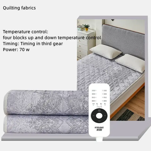 Mites Control Heating Pad Dormitory Single Electric Mattress Dual Electric Blanket Wash Cotton Double Control - Shop at LoveMi