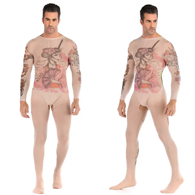 Men's Sexy Jumpsuit Silk Stockings A22 - Shop at LoveMi