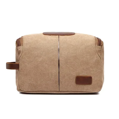 Versatile Travel Portable Makeup Bag Khaki - Shop at LoveMi