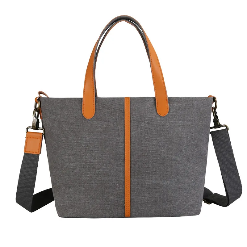 Handbag Single Shoulder Crossbody Large Capacity Tot Bag Grey - Shop at LoveMi