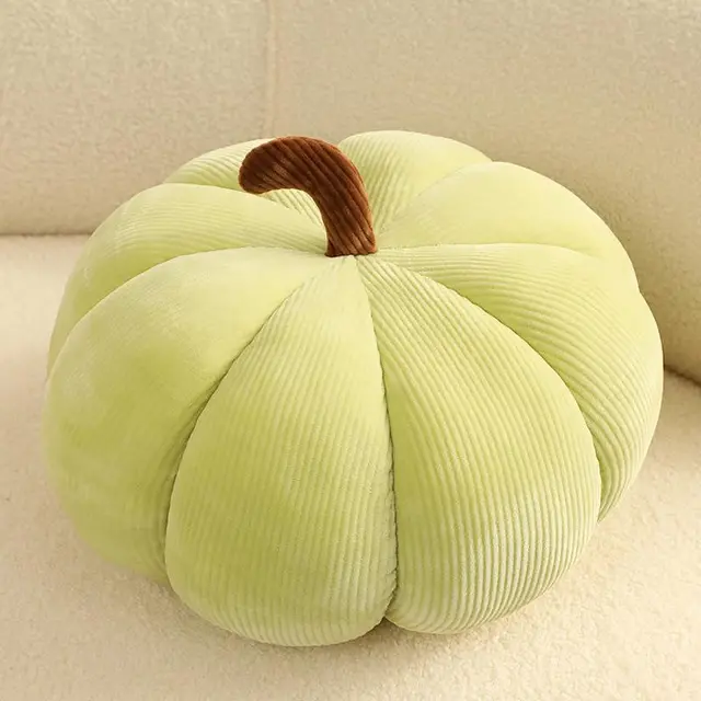 Home Modern Minimalist Pumpkin shaped Pillow Cushion Yellow Green Pumpkin - Shop at LoveMi