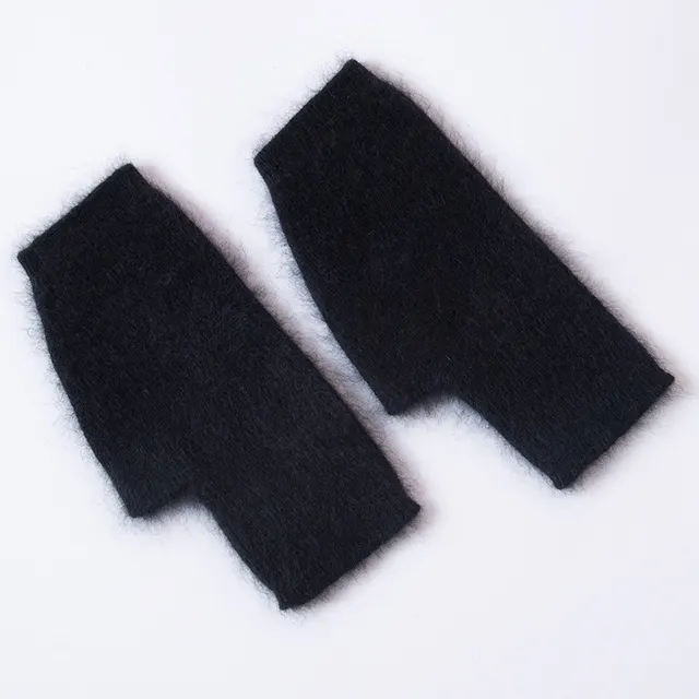 Mink Mittens Are Cute For Girls In Winter Black - Shop at LoveMi