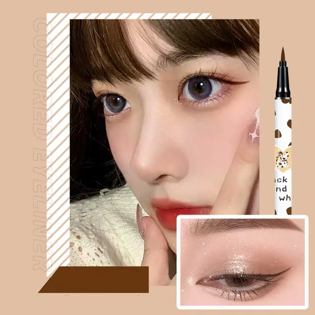 Waterproof Oil Resistant Color Eyeliner Pen Style B - Shop at LoveMi