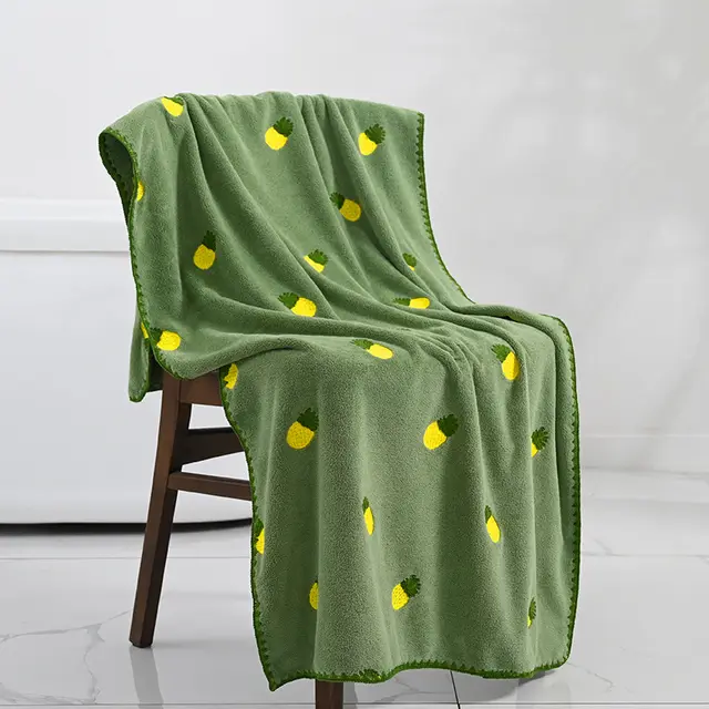 Towel Set Of Three Men's Models For Home Use Than Cotton Absorbent Green - Shop at LoveMi