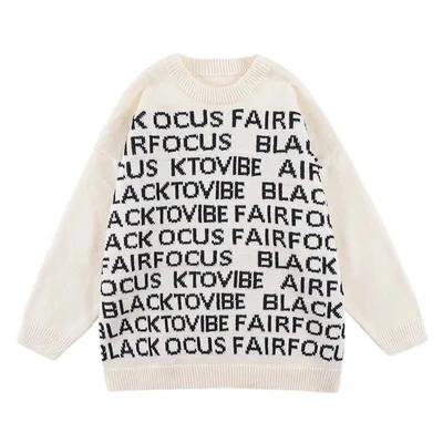 Men's Fashion Brand Loose Casual Knitwear Apricot - Shop at LoveMi