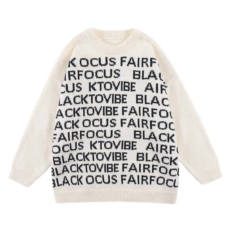 Men's Fashion Brand Loose Casual Knitwear Apricot - Shop at LoveMi