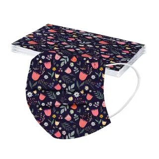 Disposable Facial Mask Spring Printing Mask