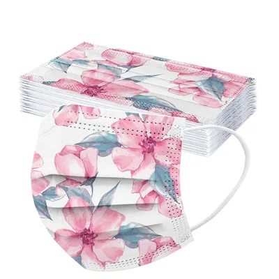 Disposable Facial Mask Spring Printing Mask H - Shop at LoveMi