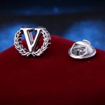 Silver V Shaped