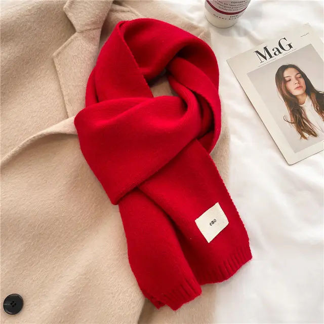 Solid Colour Versatile And Warm Autumnwinter Scarf - Shop at LoveMi