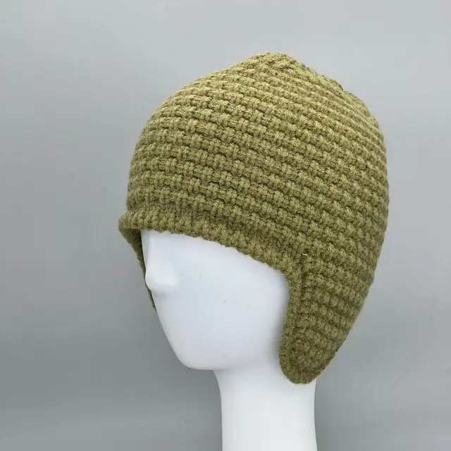 Knitted Wool Hat Warm And Cold Riding Green - Shop at LoveMi