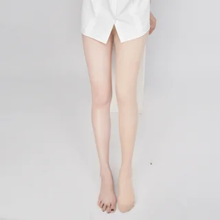 Double Bare Leg Socks Artifact Autumn Winter Pantyhose - White Skin Jumpsuit