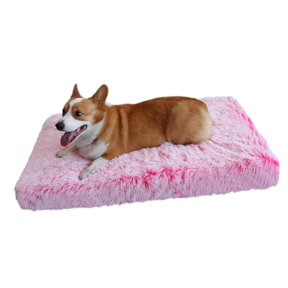 Plush Square Dog Kennel Cat Cushion Pet Pink - Shop at LoveMi