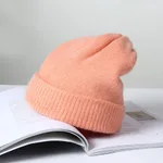 Winter Cashmere Wool Hat Warm Knit - Orange