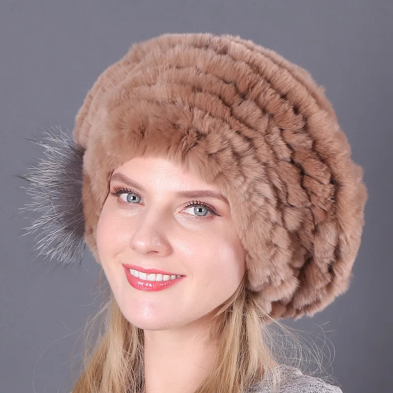 New Korean Rex Rabbit Hair Hat For Women 6 Style - Shop at LoveMi