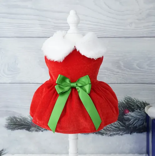 Christmas Pet Dress Up Gold Velvet Fabric Bow Tie - Shop at LoveMi