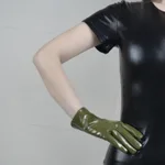 Patent Leather Dark Green