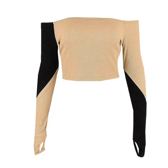 Slim And Slim Collarbone Jacket Shoulder Khaki - Shop at LoveMi