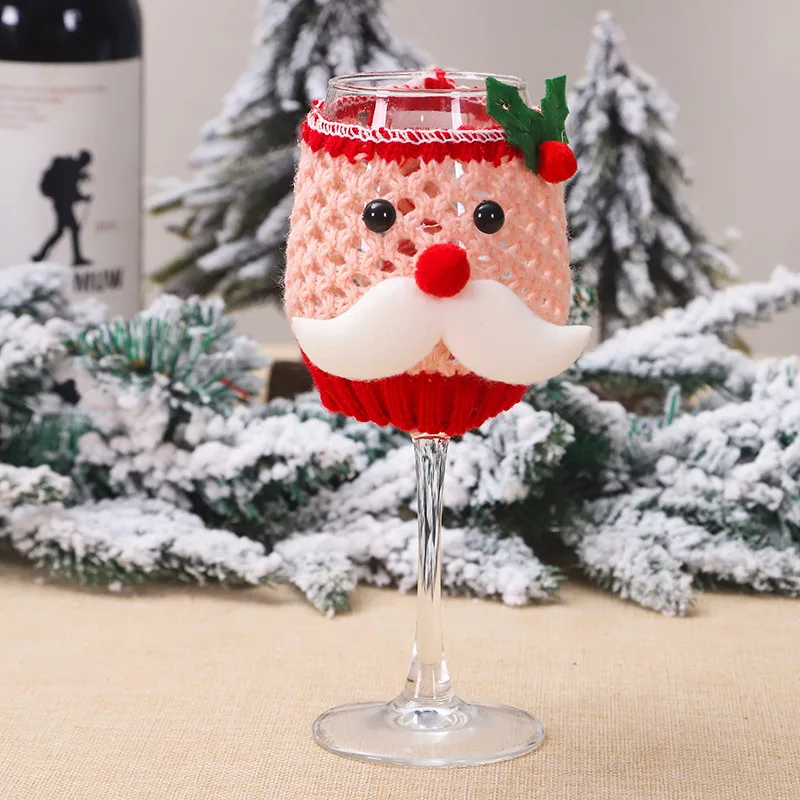 New Products In Stock Christmas Wool Wine Cup Cover - Gjt159 Elderly