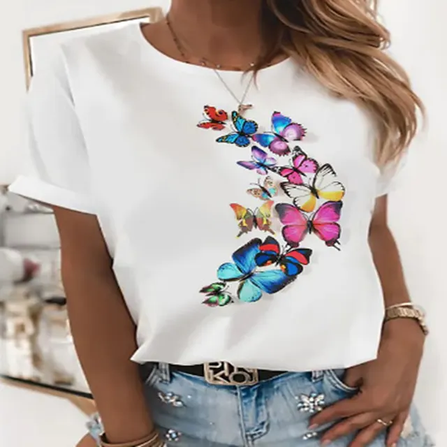 European And American Digital 3D Printing Women's Street T shirt - Shop at LoveMi