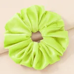New Swan Fleece Solid Women's Hair Rope - Fluorescent Green