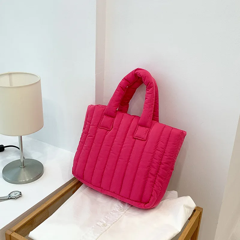 Women's Fashion Casual Solid Color Single Shoulder Handbag Rose - Shop at LoveMi