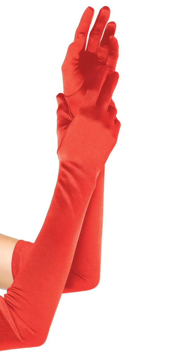 Women's Simple Fashion Casual Long Tube Gloves Red - Shop at LoveMi