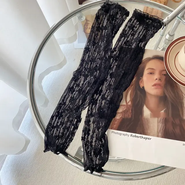 Long Decorative Gloves Car Cover Lace Style Black - Shop at LoveMi