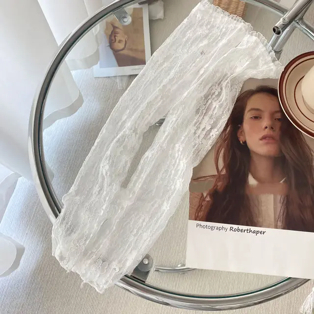 Long Decorative Gloves Car Cover Lace Style White - Shop at LoveMi