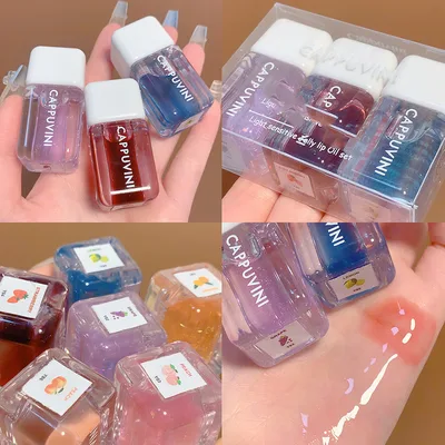 Small Square Lip Gloss Transparent Lip Gloss Glass Moisturizing And Nourishing Mirror Lip Lacquer 02 04 05 Group B - Shop at LoveMi