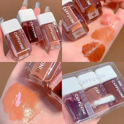 Small Square Lip Gloss Transparent Lip Gloss Glass Moisturizing And Nourishing Mirror Lip Lacquer 04 06 07 Group C - Shop at LoveMi