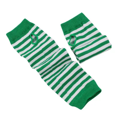 Women Fashion Lady Striped Elbow Gloves Warmer Knitted Long Sb101Length32Cm - Shop at LoveMi