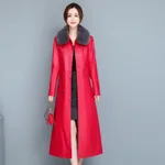 Red Fur Collar