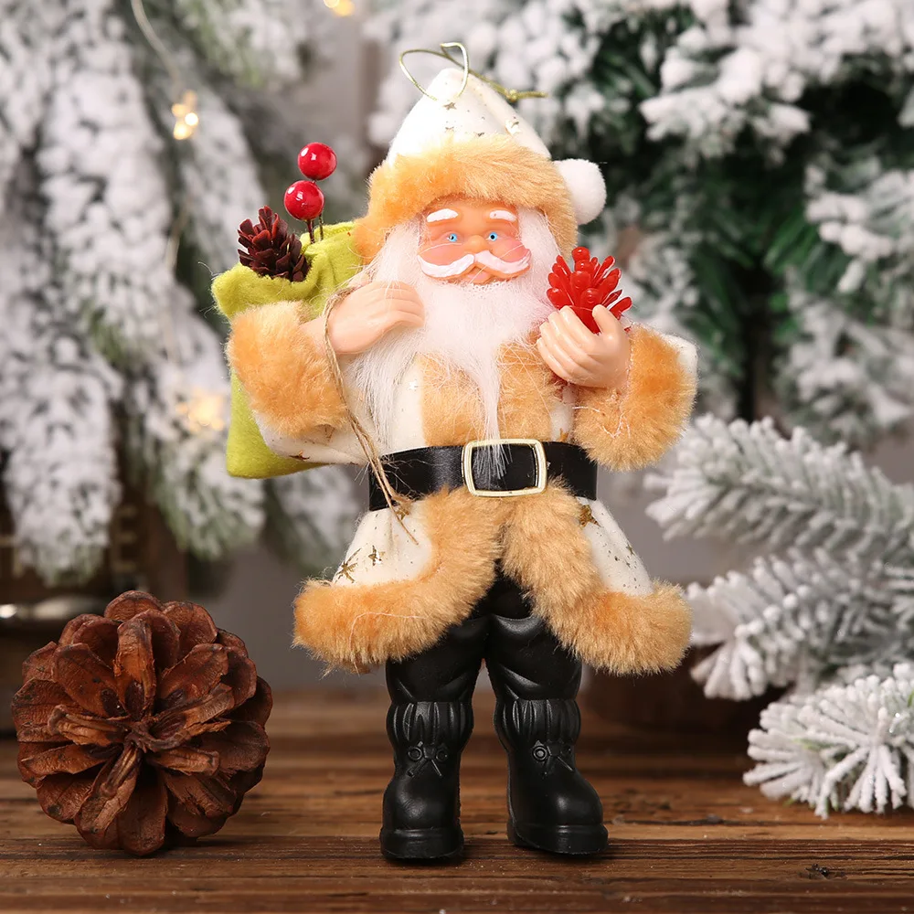 Christmas Decoration Supplies Resin Santa Claus Beige - Shop at LoveMi