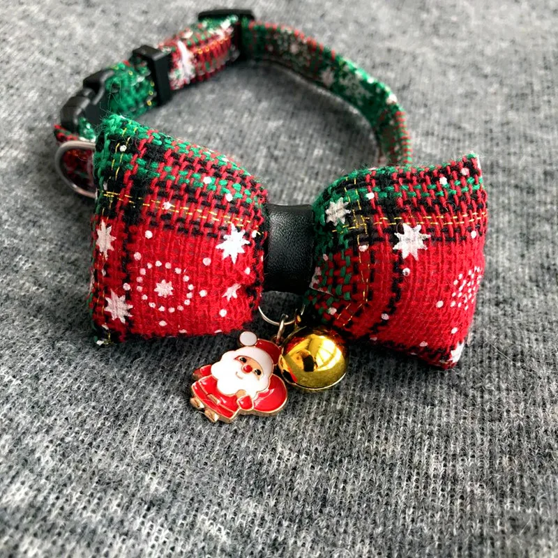 Pet Christmas Bow Tie Bib Slobber Scarf - 3 Style