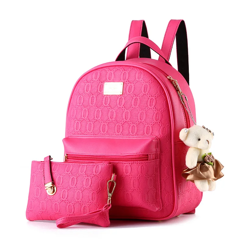 Korean Casual Shoulder College Style Solid Color Rose - Shop at LoveMi