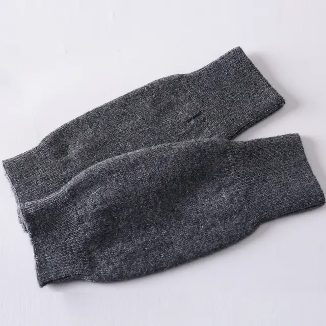 Soft And Breathable Wrist Half Finger Gloves Dark Gray - Shop at LoveMi