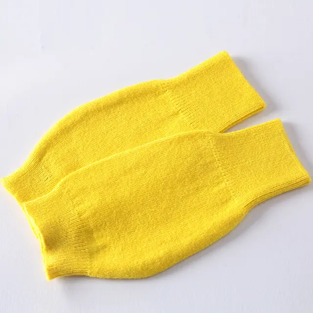 Soft And Breathable Wrist Half Finger Gloves Golden Yellow - Shop at LoveMi