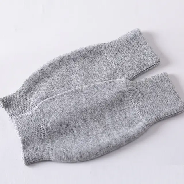 Soft And Breathable Wrist Half Finger Gloves Light Gray - Shop at LoveMi