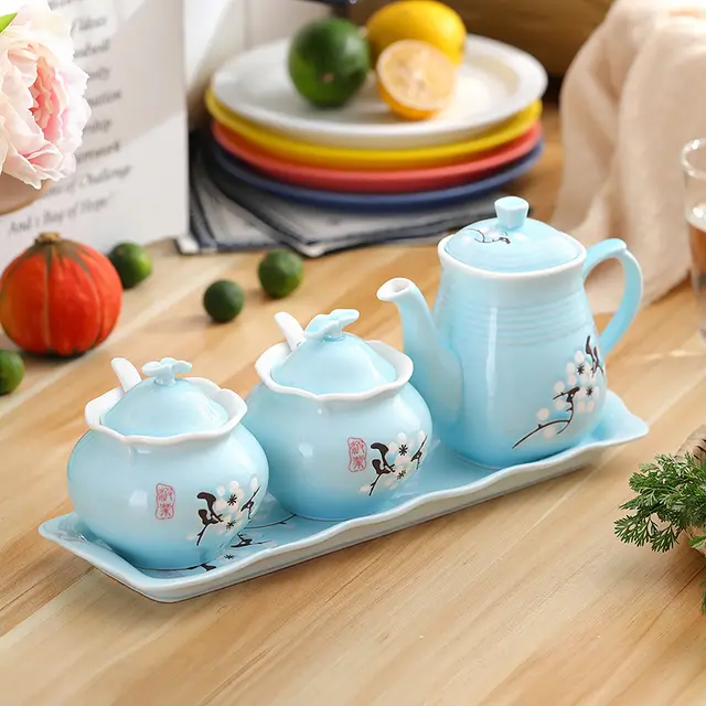 Kitchen Condiment Pot Oil Pot Suit J - Shop at LoveMi