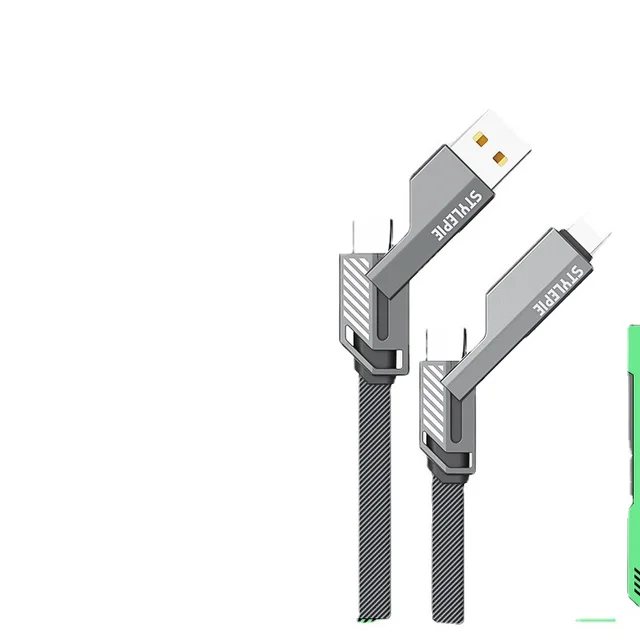 Fast Charging 60W Four In One Data Cable Type c C71L Tungsten Black - Shop at LoveMi